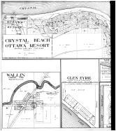 Crystal Beach, Wallin, Glen Eyrie, Lake View, Juanita Park - Left, Benzie County 1915 Microfilm